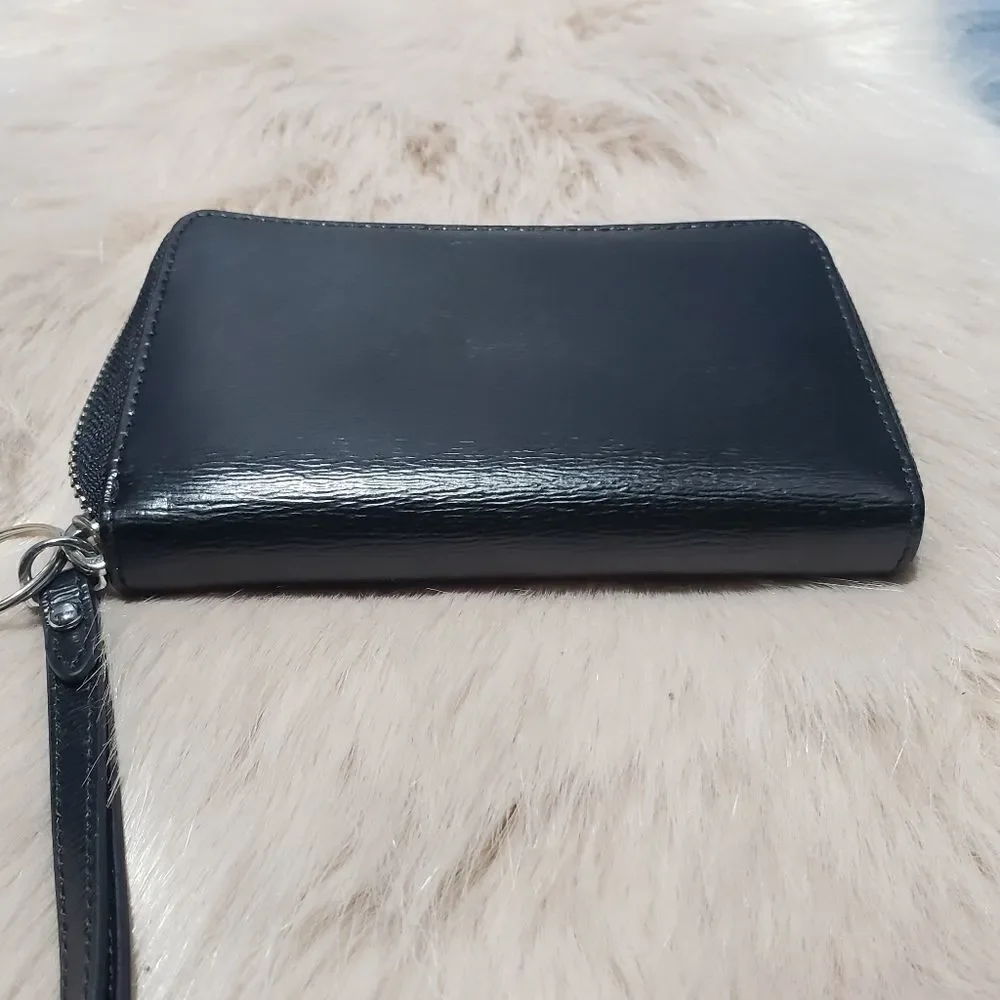 Lauren Ralph Lauren Black Leather Clutch Wallet